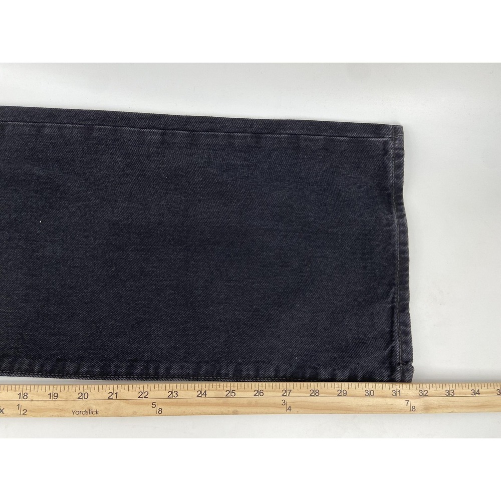 Levis Jeans Womens 27x32 Black Ribcage Wide Leg High Rise Denim Casual Premium - Picture 5 of 10